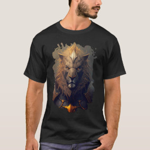 Camiseta León blindado símbolo de fuerza