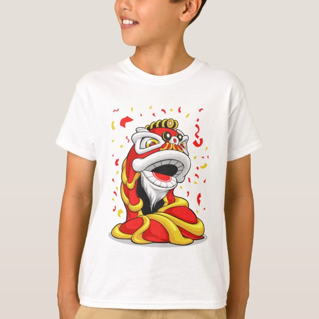 Camiseta León chino del Año Nuevo (Anverso)