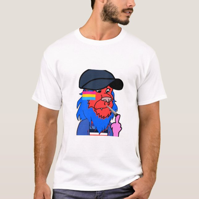 Camiseta León colorido (Anverso)