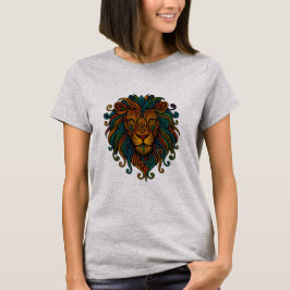 Camiseta León Colorido