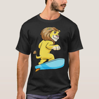 Camiseta León como surfista con Surfboard 2