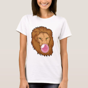 Camiseta León con chicle de burbuja
