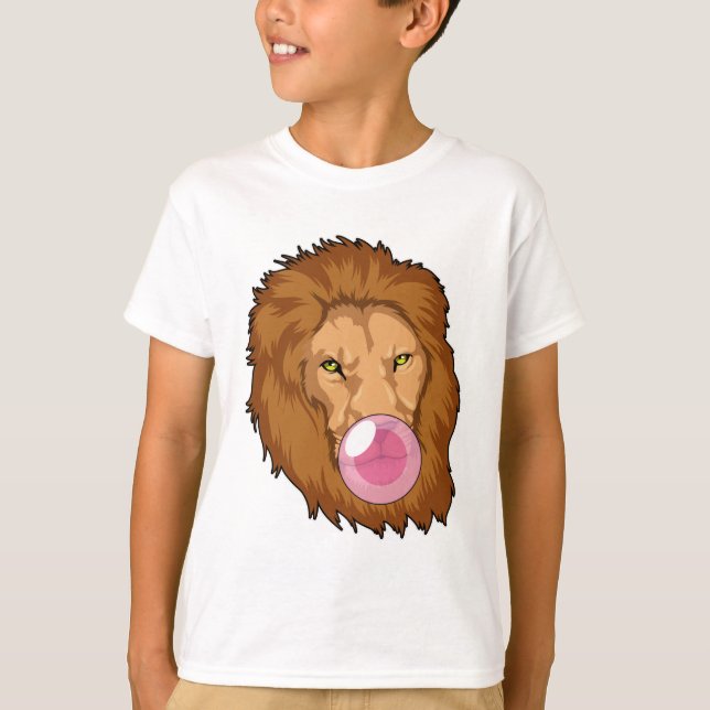 Camiseta León con chicle de burbuja (Anverso)