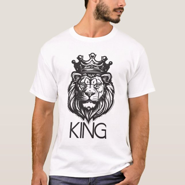 Camiseta León con corona (Anverso)