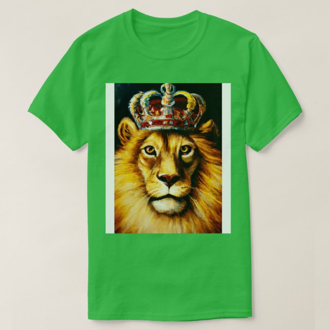 Camiseta León con corona 1 (Diseño del anverso)