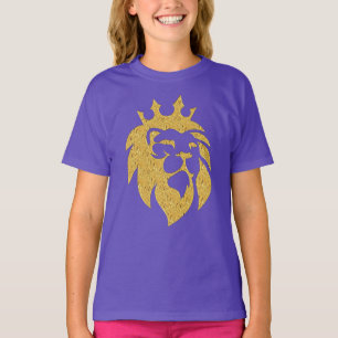 Camiseta León con corona - Estilo de oro 1