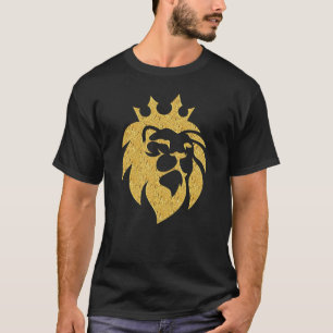 Camiseta León con corona - Estilo de oro 1