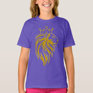 Camiseta León con corona - Estilo de oro 2