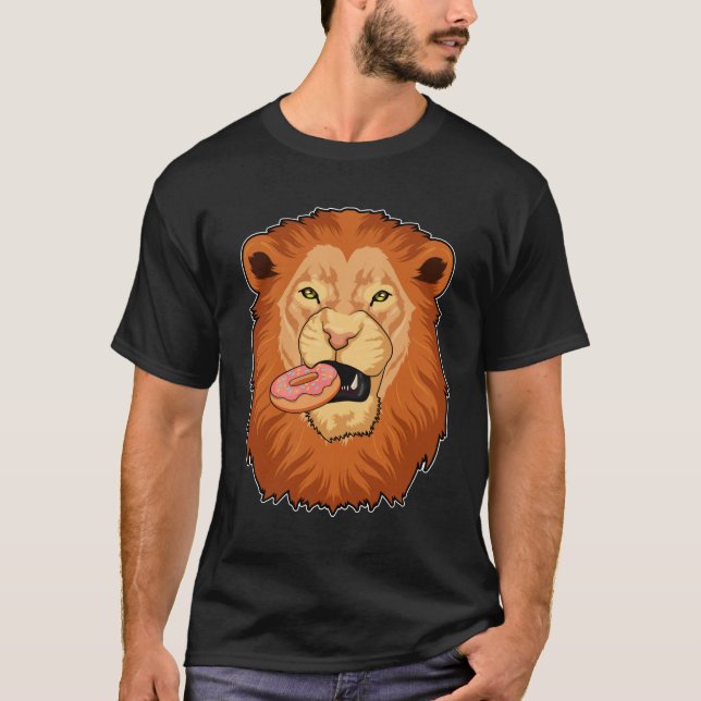 Camiseta León con Donut (Anverso)