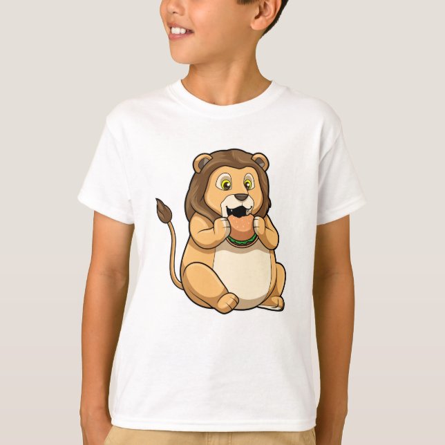 Camiseta León con hamburguesa (Anverso)