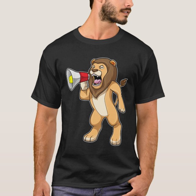 Camiseta León con micrófono (Anverso)