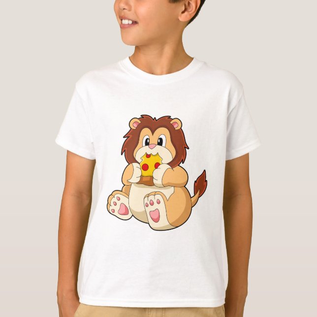 Camiseta León con pieza de Salami Pizza.PNG (Anverso)