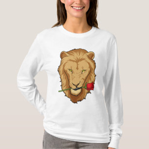 Camiseta León con Rosa