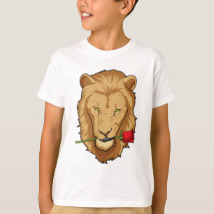 Camiseta León con Rosa