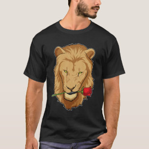 Camiseta León con Rosa
