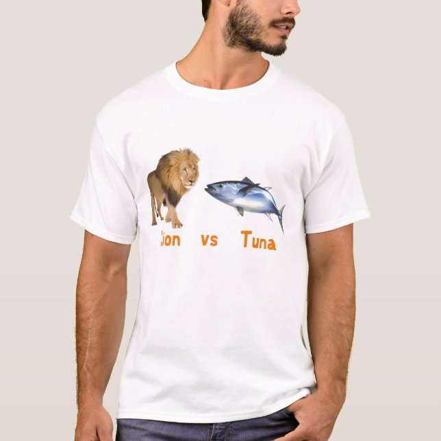 Camiseta León contra atún (Anverso)