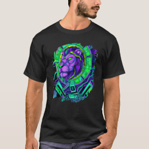 Camiseta Leon Cyborg Robot Leon Guay Alien el espacio exter