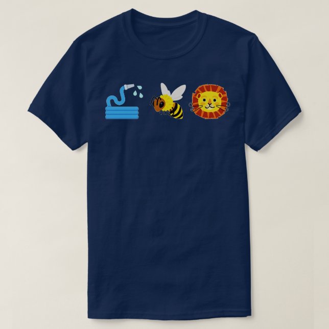 Camiseta león de abeja de manguera (Diseño del anverso)