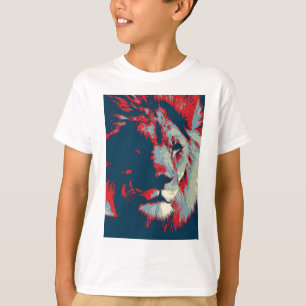 Camiseta León de arte pop
