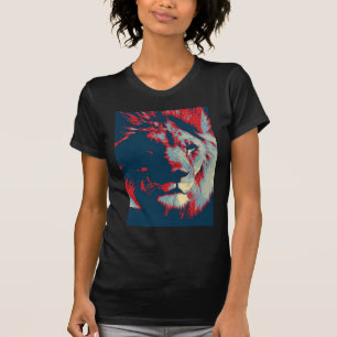 Camiseta León de arte pop