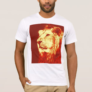 Camiseta León de arte pop