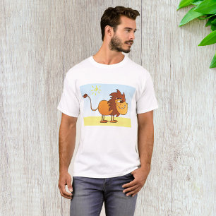 Camiseta León de dibujos animados divertido en el sol anima