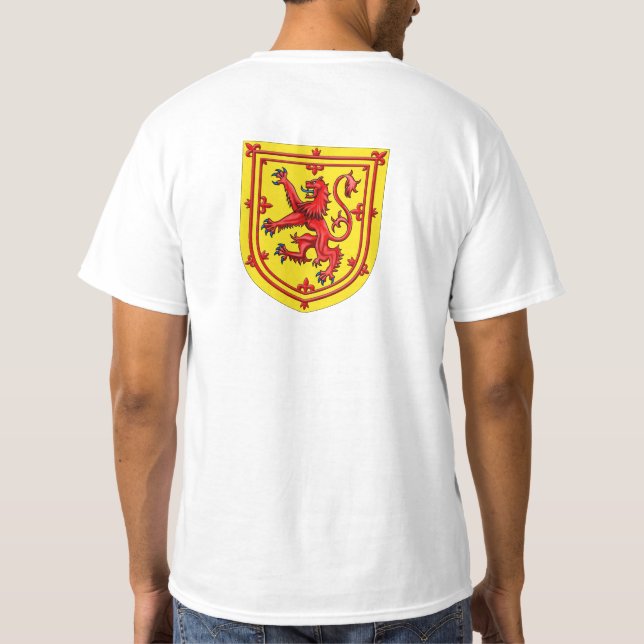 Camiseta León De Escocia Rampant Escudo De Armas (Reverso)