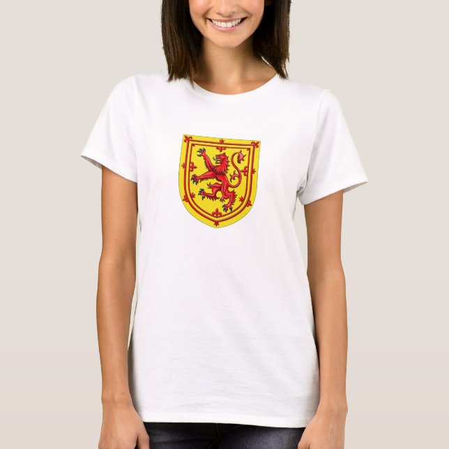 Camiseta León De Escocia Rampant Escudo De Armas (Anverso)