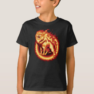 Camiseta León de Fuego Rugiente