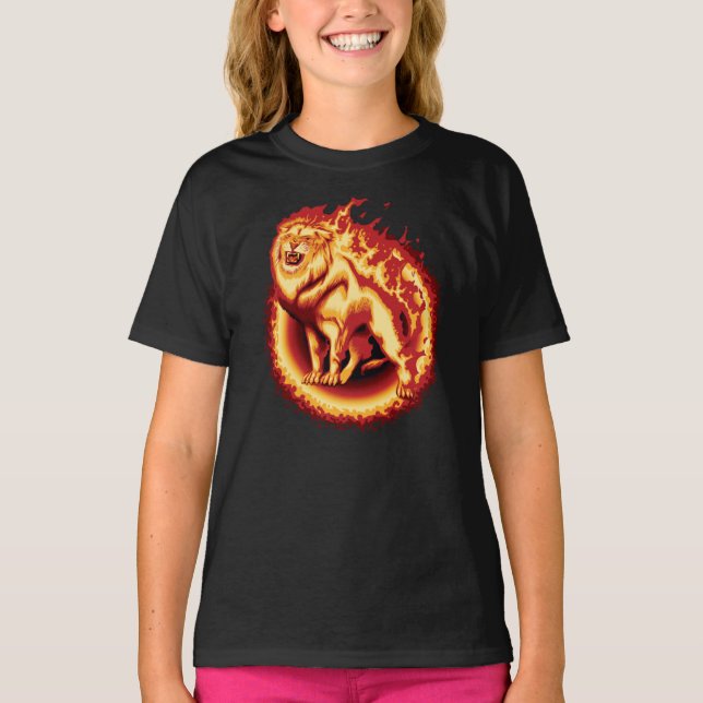 Camiseta León de Fuego ruidoso (Anverso)