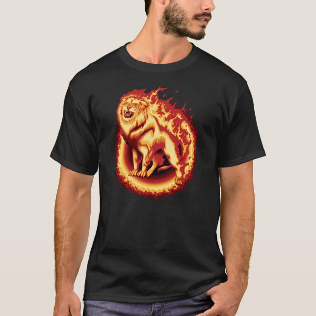 Camiseta León de Fuego ruidoso (Anverso)