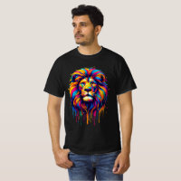 León de goteo de pintura