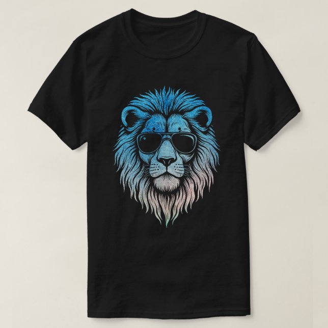 Camiseta León de Guay con gafas de sol León de arte (Diseño del anverso)