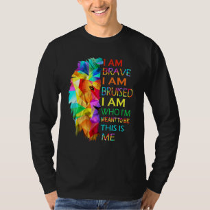Camiseta León de Guay Soy Valiente Estoy Bruto Este Soy Yo 