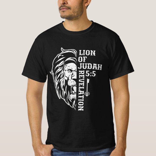 Camiseta León de Judá 5 5 Diseño Gráfico Cristiano Christi (Anverso)
