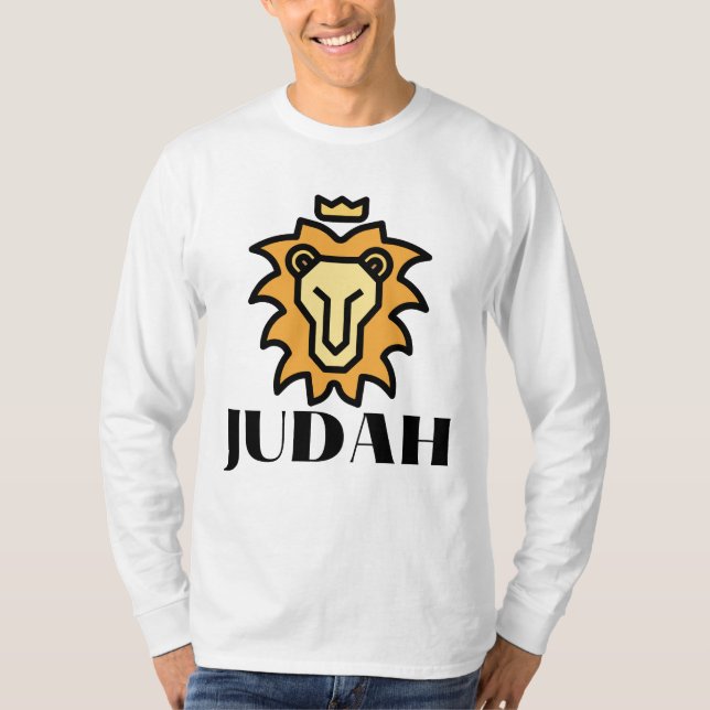 Camiseta León De Judá Basado En Hombres De Larga Fianza (Anverso)