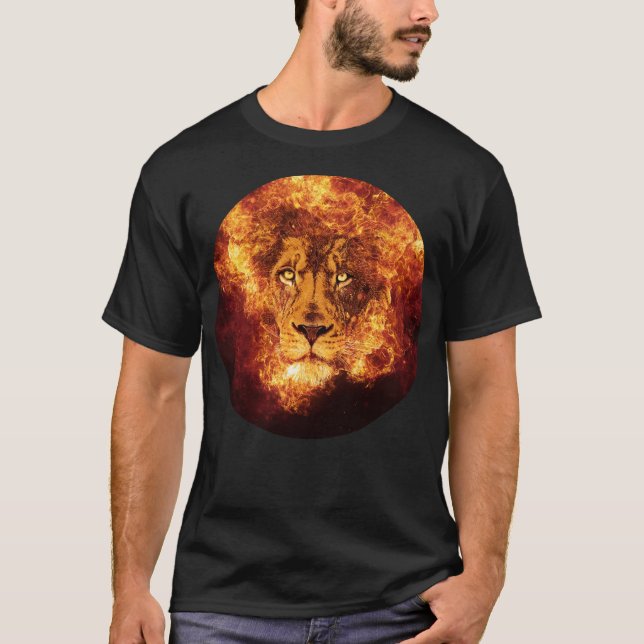Camiseta León de Judá en llamas (Anverso)