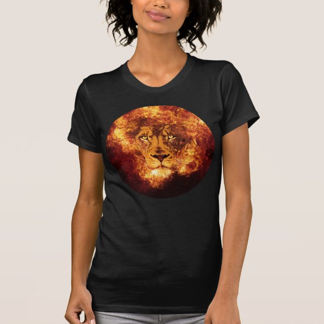 Camiseta León de Judá en llamas (Anverso)