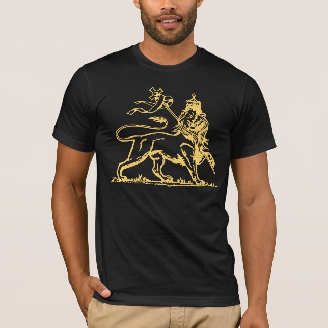 Camiseta León de Judá/Escudo Imperial de Armas de Etiopía (Anverso)