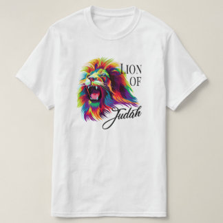 Camiseta León de Judá Multicolor Cristiano Bíblico