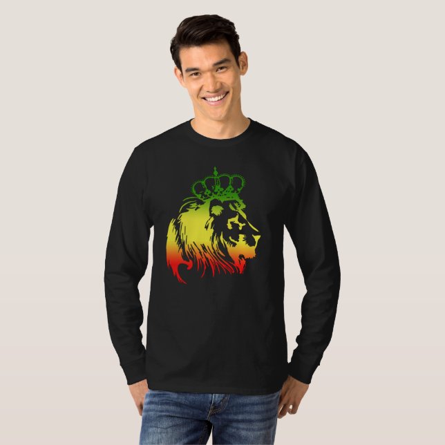 Camiseta León De Judá - Rasta (Anverso completo)
