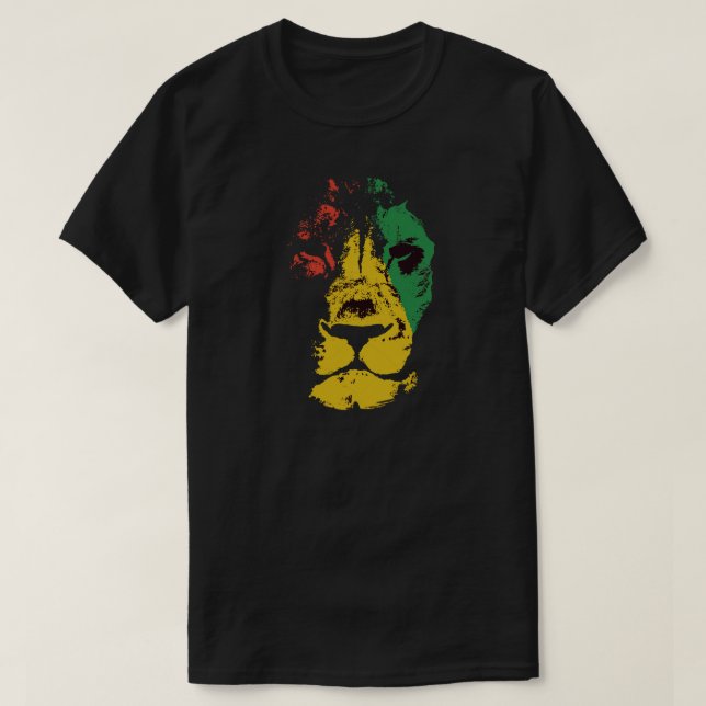 Camiseta León De Judá - Rasta (Diseño del anverso)