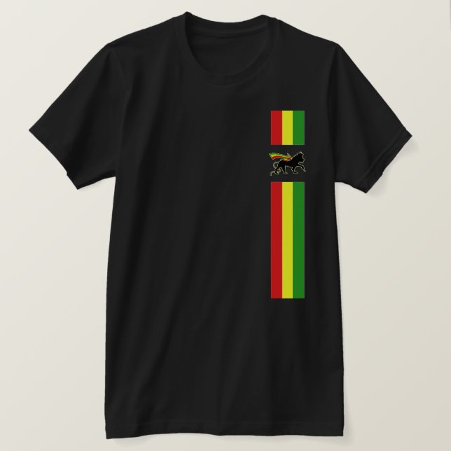 Camiseta León De Judá - Rasta (Anverso del diseño)