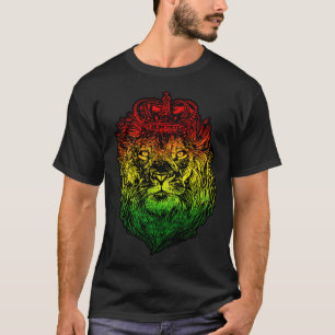 Camiseta León de Judá Rastafari Etíope León Reggaeton P