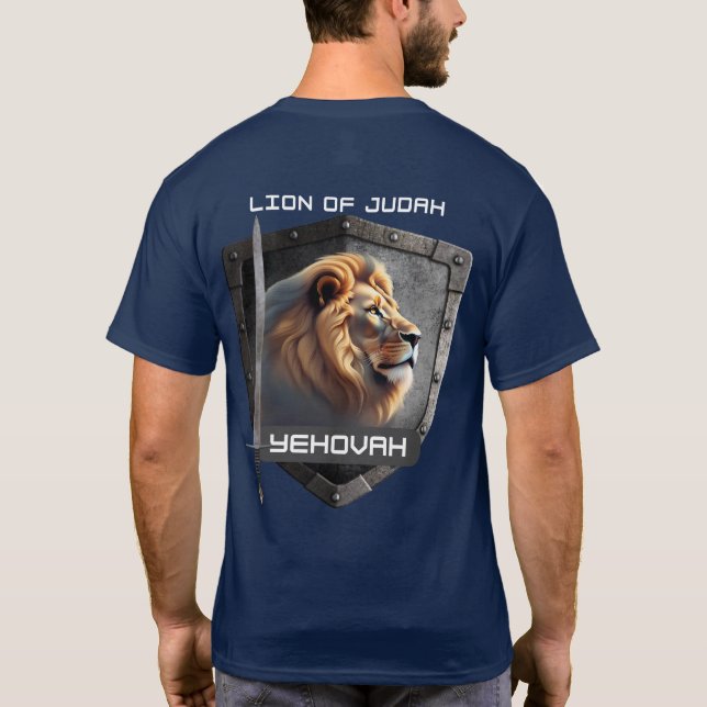 Camiseta León De Judá Yehovah (Reverso)