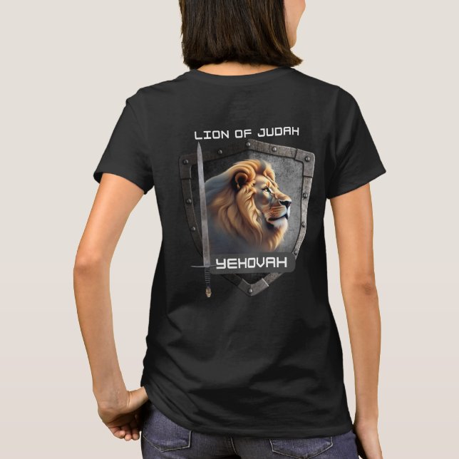 Camiseta León De Judá Yehovah (Reverso)