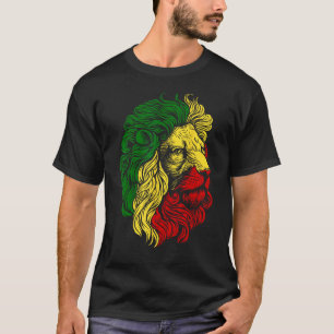 Camiseta León de Judah Rasta Reggae Diseño Musical