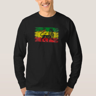 Camiseta León de Judah Rasta Reggae Etíope Vieja Etiopía
