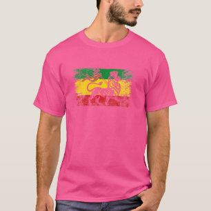 Camiseta León de Judah Rasta Reggae Etíope Vieja Etiopía
