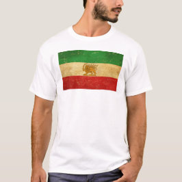 Camiseta León de la bandera de Irán y Shah del sol de la ba